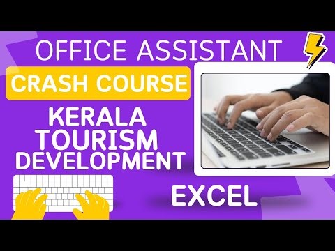 OFFICE ASSISTANT - KERALA TOURISM - EXCEL 2007 #ldtypist #excel #tutorial #psc #officeassistant #pyq