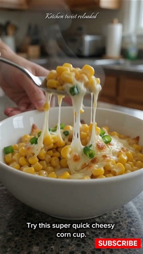 3-Minute Microwave Cheesy Corn Cup🧀🌽 #shorts #food #recipe #viral
