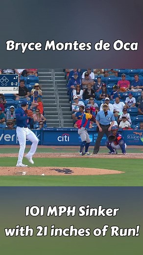 Insane 101 mph Sinker Pitch by Bryce Montes de Oca