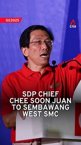 Singapore Democratic Party chief Chee Soon Juan outlined what he plans to do for residents of Sembawang West SMC, saying: "I will not outsource the running of your town council to a third-party, profit-making company." He was speaking at a rally at Evergreen Primary School on Saturday (Apr 26). "I hear that residents wanting to see their MP must now wait for about two to three hours. I'm shocked. Do the MPs think they are some kind of rock stars?" he said. #GE2025 | CNA