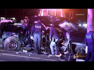 Pursuit Suspect Trapped in Truck After Crash