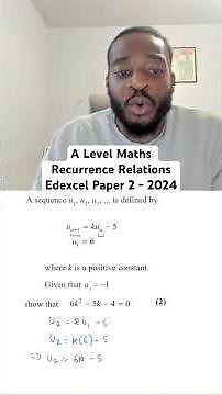 Recurrence Relations, another nice questions from Edexcel! 😅 #alevels #alevelmaths #edexcel