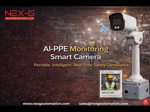 AI Camera That Detects Missing Helmet & Safety Vest | Industrial Safety Automation