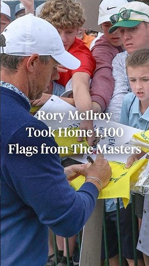 Rory McIlroy took home 1,100 from Augusta National after winning The Masters 🤯
