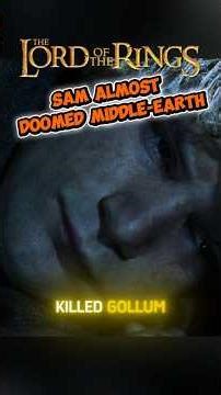 🤯 Sam Gamgee almost ruined EVERYTHING (The Darkest Ending) #shorts #lotr #lordoftherings #tolkien