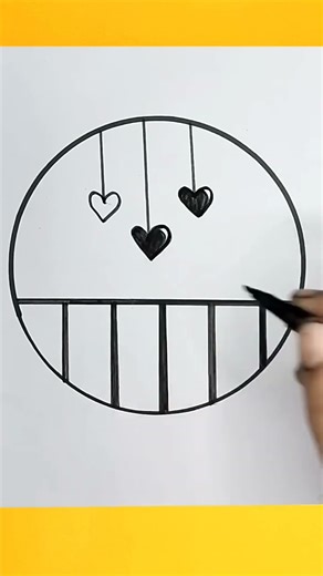 Very Easy Beautiful Circle Scenery Drawing #drawing #art #easydrawing #howtodraw #circle