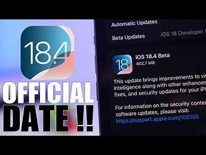 iOS 18.4 Beta Date - It's OFFICIAL !