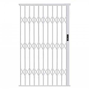 Alu-glide Security Gate - 1800mm x 2150mm White | Buy Online