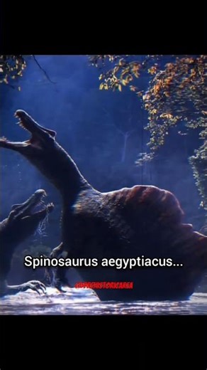Spinosaurus the monster bigger than trex #prehistoric #prehistoriccreatures