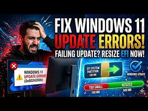 How to Resize EFI Partition to Fix Windows 11 Update Errors