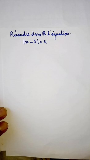 Equation en valeur absolue #maths #equation #absolutvalue #valeurabsolue #troncommun