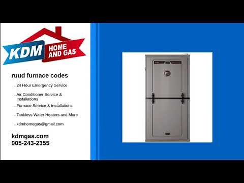 ruud furnace codes