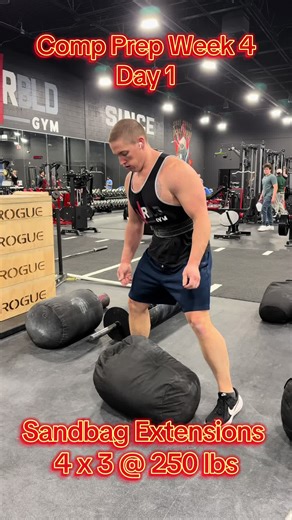 Comp Prep Week 4 starting off strong! #strongman #logpress #gym #lifting #competition