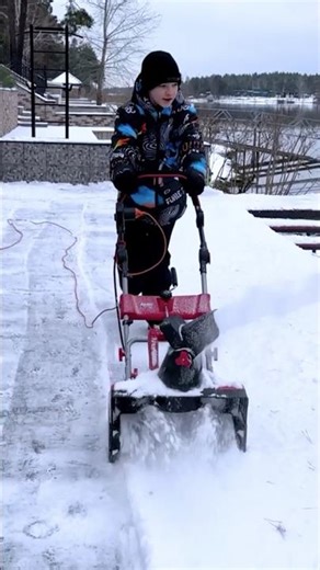 Dad Handles the Tires, I Handle the Snow 🛠️🧹
