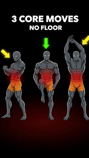 Stop Doing Crunches ❌ Try These 3 Standing Core Moves 🔥| MrFitFox | Fitness