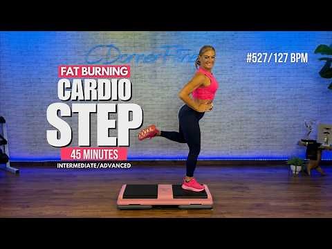 45 Min Intermediate/Advanced Step Aerobics | Fun Cardio Workout - BURN Fat & Have Fun! MOTOWN MUSIC