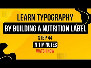2025 Learn Typography by Building a Nutrition Label - Step 44 #freecodecamp #learncss #typography