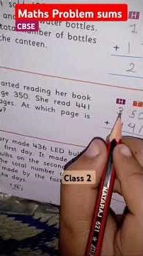 💁Cbsc Class 2👩‍💻 #Maths#AdditionProblemsums#Shorts#Class2Maths#livetuitionvlog#reel#shortsfeed