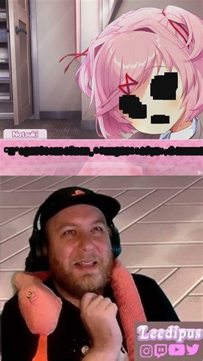 When Natsuki breaks in Doki Doki Literature Club...