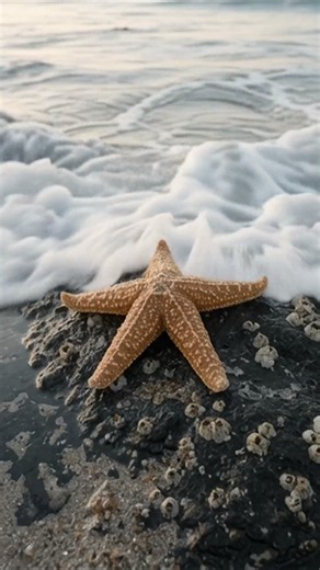 Starfish: The Hidden Master of the Tidal Shore 🌊⭐#WildlifePhotography #BBCearth #NationalGeographic