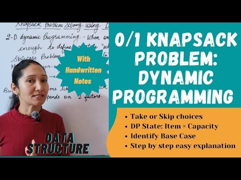 0/1 Knapsack Algorithm | Dynamic Programming State, Transition & Optimization | Data Structure 
