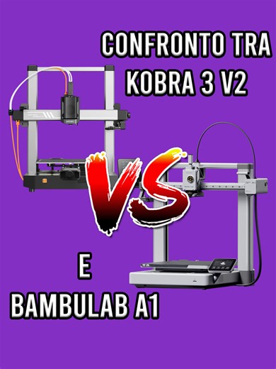 Se non è BambuLab, fa schifo? Oppure conta come stampa davvero? Confronto reale tra Anycubic Kobra 3 V2 e Bambu Lab A1. Stessa fascia di prezzo. Stesso test. Stampanti out of the box. Stesso file, stesso filamento Sunlu (stessa linea, cambia solo il colore), zero profili magici. Questo video non dice quale è meglio. Serve solo a dimostrare che fare tifo per un brand non ha senso. #stampa3d #3dprinting #stampante3d #bambulab #bambulaba1 #anycubic #kobra3v2 #3dprintingitalia #makeritalia #testreal