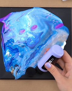 606 reactions · 88 shares | Make fluid art your way.  From canvas to wood, you can make impressive art by simply opening the bottle and pouring - no prep necessary! ✨ | Arteza.co.uk | Facebook