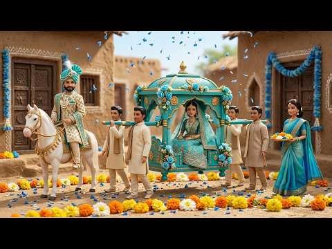 💍🌸Miniature Doll Tiny Indian Wedding Ceremony | Traditional Village Bride Story