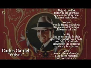 Carlos Gardel - Volver letra lyrics Nueva