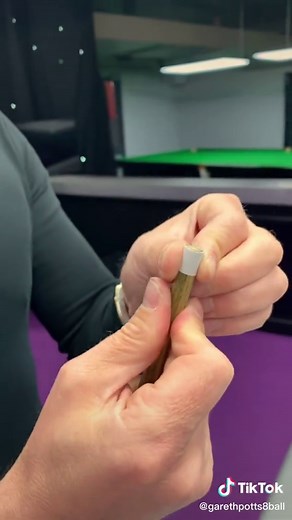 Retipping my cue 🎱. @ultimatepool #8ball #8ballpool #retipping #poolcue #poolcuegirl #billiards #billiardo #sinuca #englishpool #pooltable #coolvideo #tutorial #worldchampion