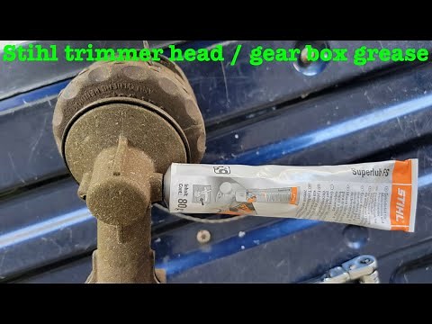 How to grease a stihl trimmer head/gear box