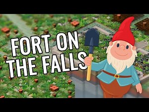 Fort on the Waterfall - Dwarf Fortress Stonesense