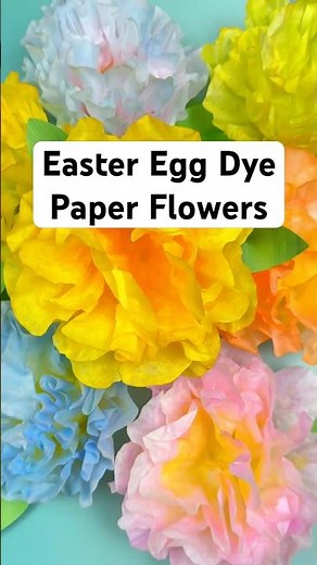 Easy Coffee Filter Flowers | Spring Craft Using Easter Egg Dye 🌸