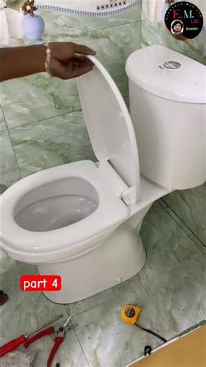 rosa high commode install // part 4 #viral #plumbingtime #plumbingsupplies #reels #plumbing #pipe