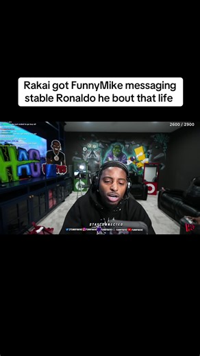 Rakai got FunnyMike messaging stable Ronaldo he bout that life #funnymike #2xrakai #stableronaldo #fortnite #fypppp