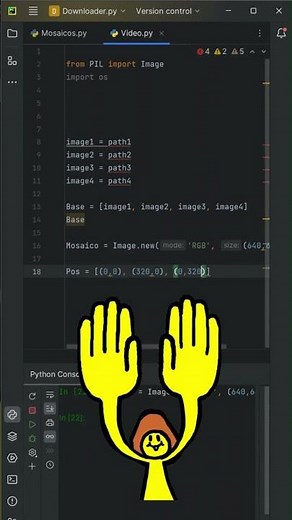 🧩 Mosaicos 🖼️ con PIL + Python 🐍 | Tutorial rápido ⚡#shorts