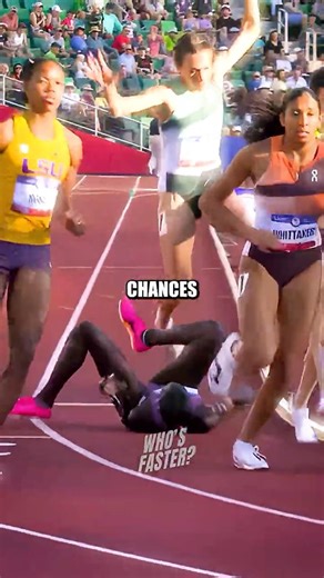 She Was Dropped But Then This Happened 😱 #trackandfield #athletics