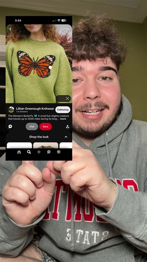 Knit a Beautiful Butterfly Sweater for Spring