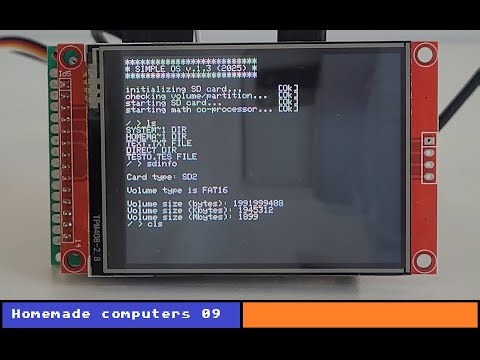 The SIMPLE operating system for microcontrollers - 09 #HomemadeComputers #arduino