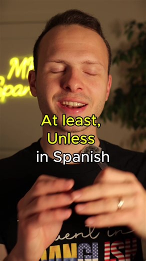 At least and unless in Spanish🙌 Are you looking to learn Spanish this year?👇 🧑🏼‍💻I’m hosting a FREE training to show you how to become fluent in Spanish in under a year!😱 Just click on the first link in my bio to save your *FREE* spot NOW! ✅Plus, at the end of the training you’ll hear all about my A-Z Spanish University program a special bonus and discount!😱 Can’t wait to see you there!🙌 #learnspanish #spanishteacher #spanishlessons