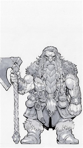 Max Dunbar | A sped up version of an upcoming free addition to my Drawing Fantasy Characters course where I draw these two characters in real time,... | Instagram