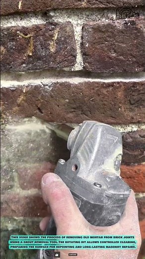 Grout Removal Tool: Brick Joint Cleaning System