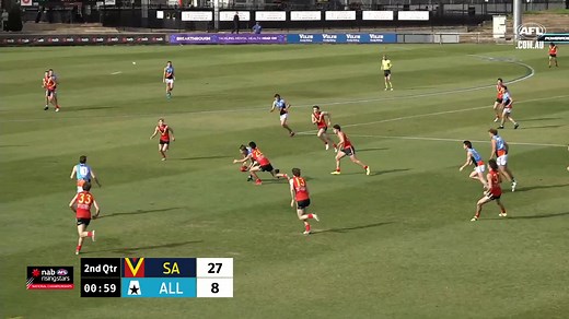 Last week Jaspa Fletcher launched a goal from 80 metres out! Catch Vic Metro and the Allies live: afl.to/3QG3ztT | AFL