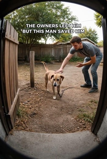 Owners Left Him Chained Outside — This Man Saved The Dog
