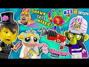 POWERPUFF GIRLS MARRY BABY SHAWN! FGTEEV Lego Dimensions Giant Colors Skittles Monkey (Year 3 #23)