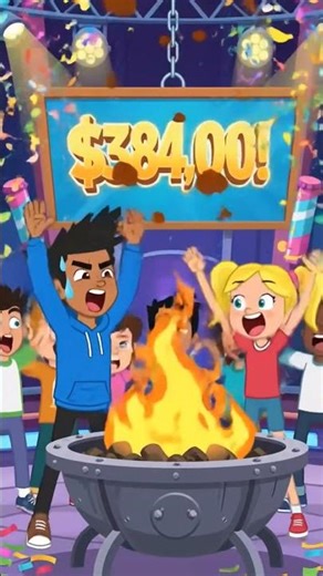 🔥 We |Risked $384,000 |in Fire… Did It |Survive?! (Cartoon Challenge|#CartoonChallenge#Money
