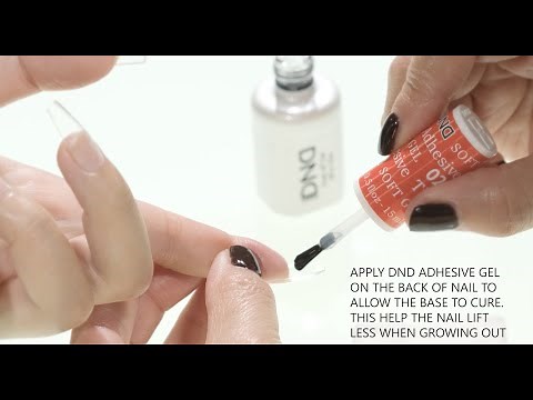DND Gel Soft Gel Tips Step by Step Tutorial
