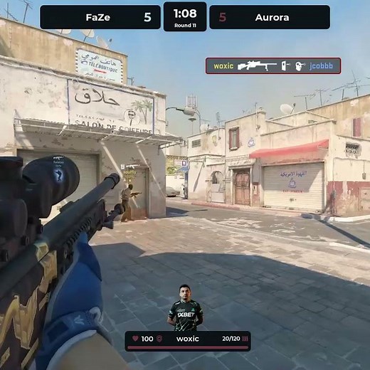 Triple Headshot Wallbang by woxic #blast #rotterdam #кс #cs2