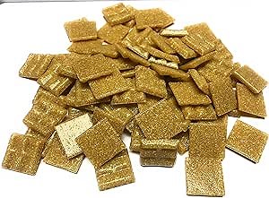 A 15 Sand - 3/4" Brown Glass Tile - 1/2 lb Bag - Hakatai Glass Til4