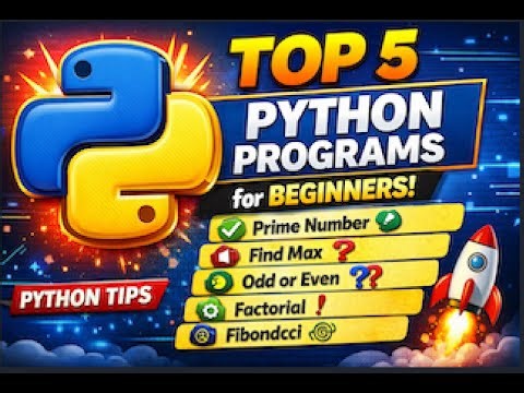 Python Basic Programs for Beginners